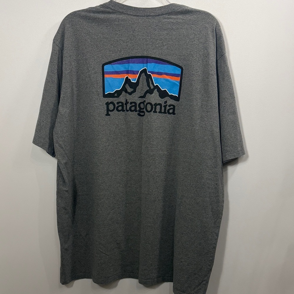 Patagonia Men's Gray Graphic Tee size XXL